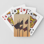 Flags at Sunset American Patriotic USA Playing Cards