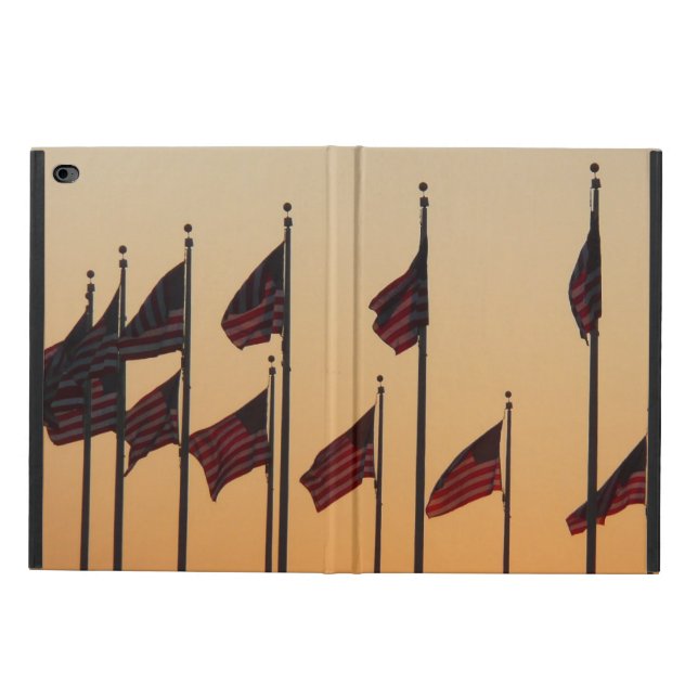 Flags at Sunset American Patriotic USA Powis iPad Air 2 Case (Outside)