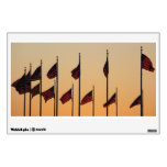 Flags at Sunset American Patriotic USA Wall Decal