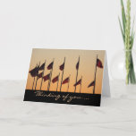 Flags at Sunset Card