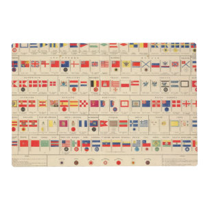 Flags, Badges Placemat