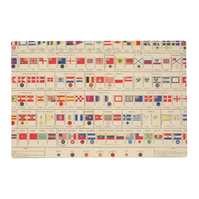 Flags, Badges Placemat (Front)