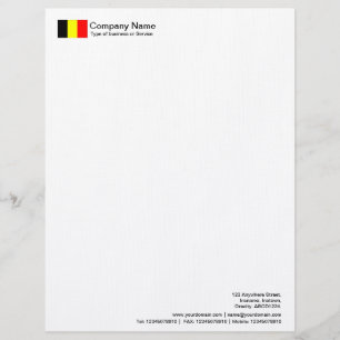 Flags - Belgium Letterhead