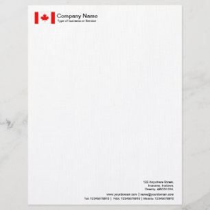 Flags - Canada Letterhead