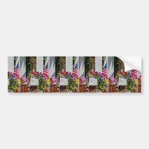 Flags + Flowers Bumper Sticker