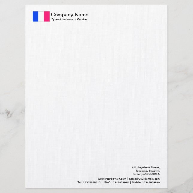 Flags - France Letterhead (Front)