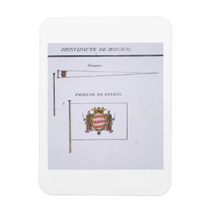 Flags from Monaco, from a French book of Flags, c. Magnet