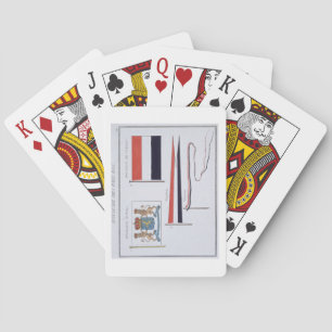 Flags from the Kingdom of the Netherlands, from a Poker Cards