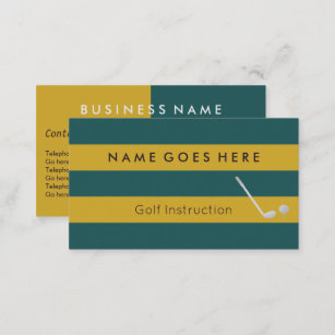 "Flags" Golf Professional Business Cards