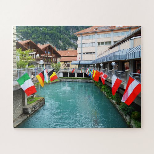 Flags in Switzerland Jigsaw Puzzle