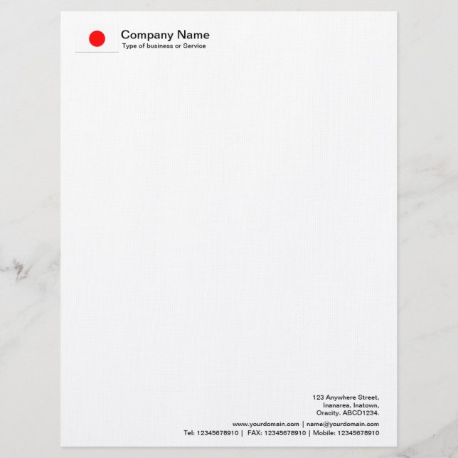 Flags - Japan Letterhead (Front)