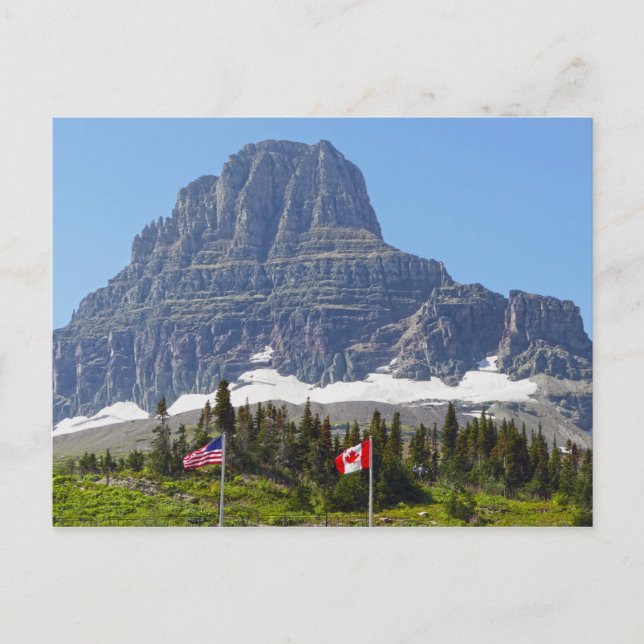 Flags, Logan Pass, Glacier National Park Postcard (Front)