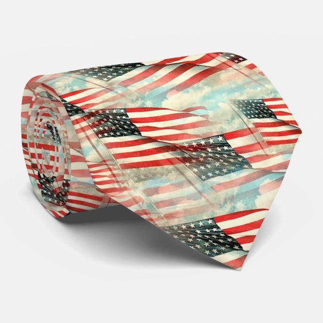 Flags necktie (Rolled)