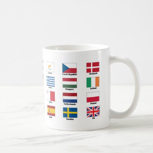 Flags of 28 European Union EU nations _ no Brexit Coffee Mug