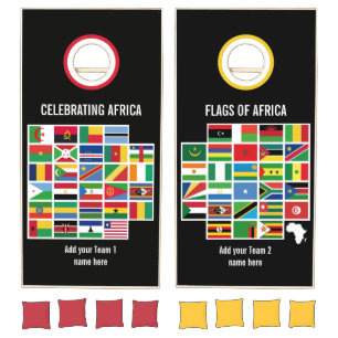 Flags Of Africa Cornhole Set