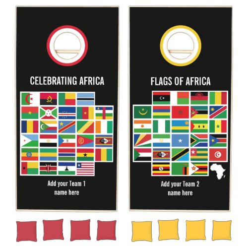 Flags Of Africa Cornhole Set