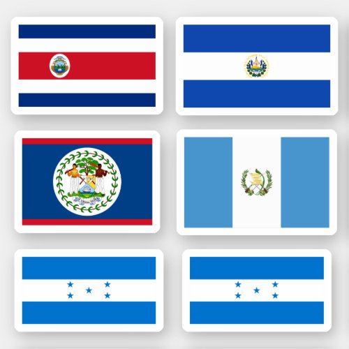 Flags of Central America Sticker