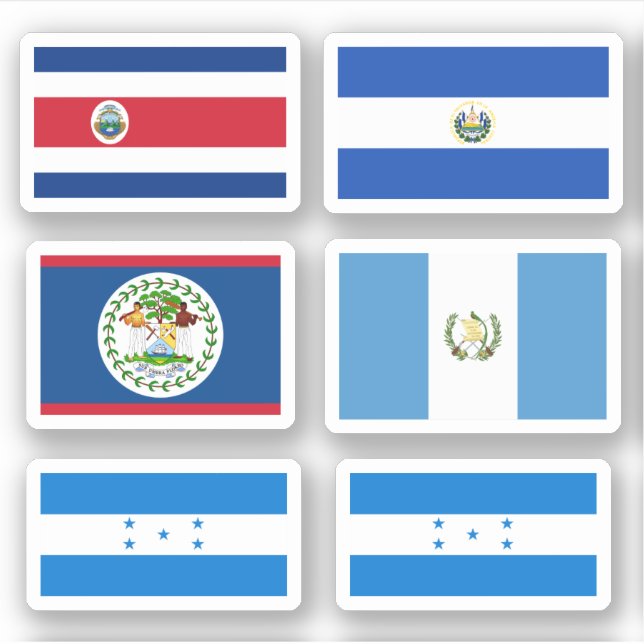 Flags of Central America Sticker (Front)