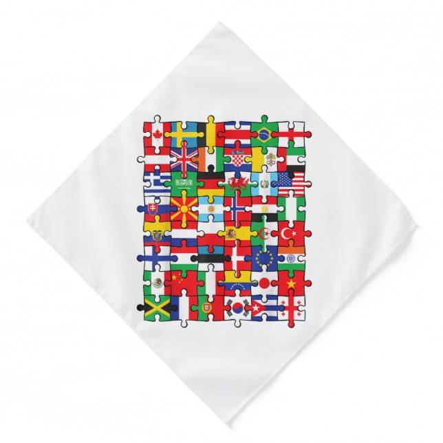 Flags of Countries of the World international flag Bandana (Front)
