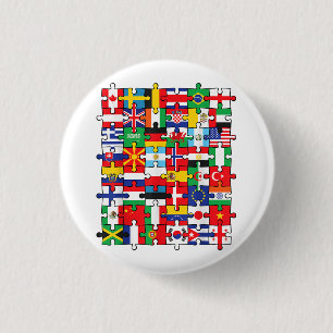 Flags of Countries of the World international flag Button