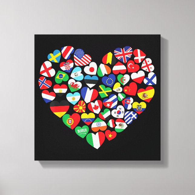 Flags of Countries of the World international flag Canvas Print (Front)