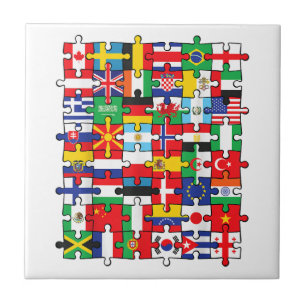Flags of Countries of the World international flag Ceramic Tile