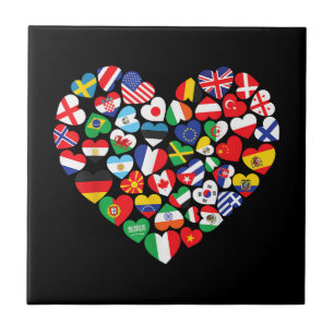 Flags of Countries of the World international flag Ceramic Tile