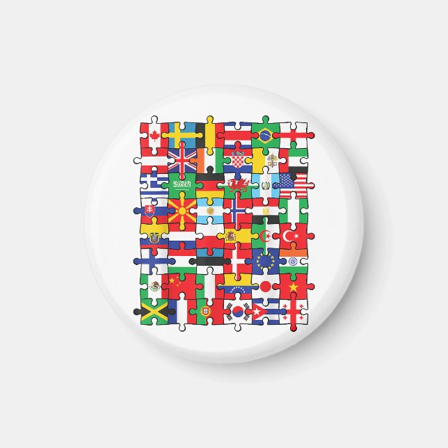 Flags of Countries of the World international flag Magnet (Front)