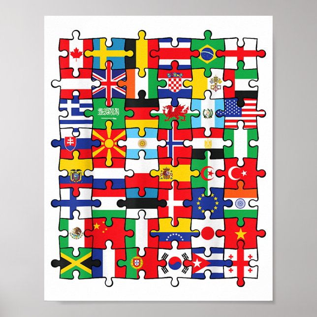 Flags of Countries of the World international flag Poster (Front)