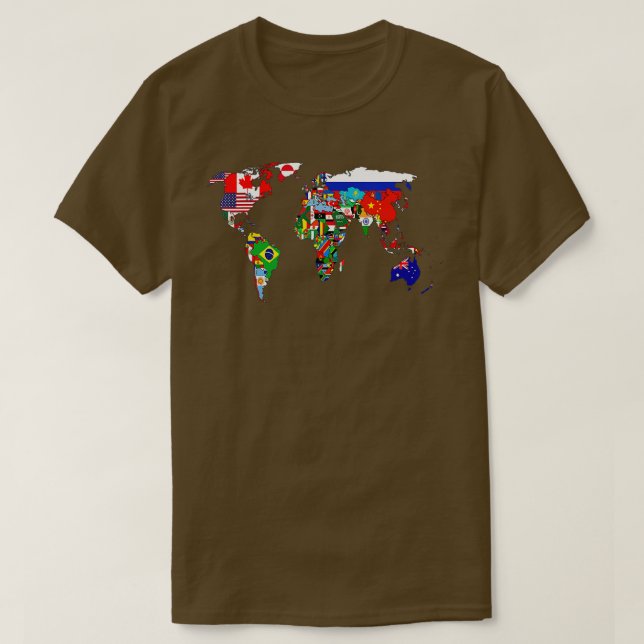 Flags Of he Countries Of he World International Fl T-Shirt (Design Front)