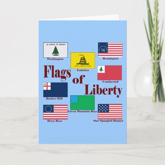 Flags of Liberty Card