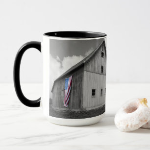 Flags of Our Farmers - Barn with American Flag Mug