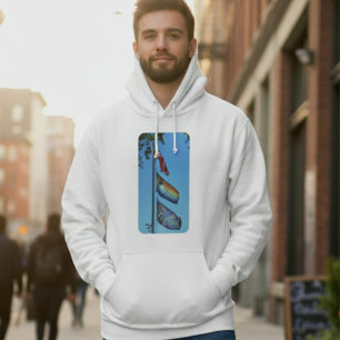 Flags of Pride USA Rainbow Peace Bear Brotherhood Hoodie