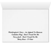 Flags Of The American Revolution Cards (Inside Horizontal (Bottom))