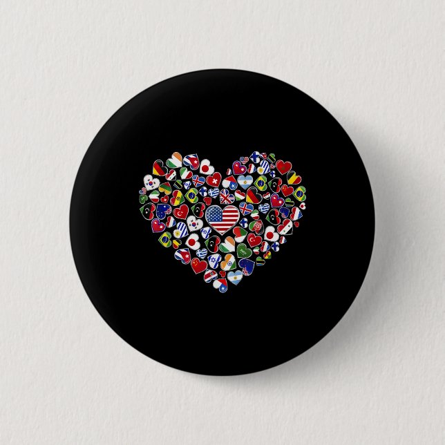 Flags Of The Countries Of The World, A Cultural Ex Button (Front)