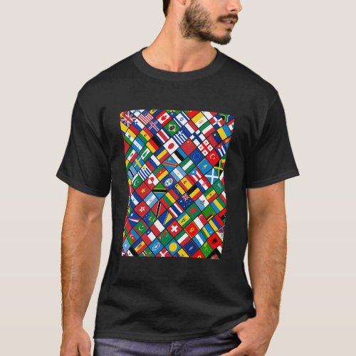 Flags Of The Countries Of The World Informative Gi T_Shirt