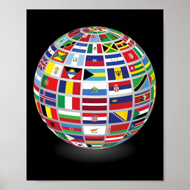 Flags Of The Countries Of The World International  Poster (Front)