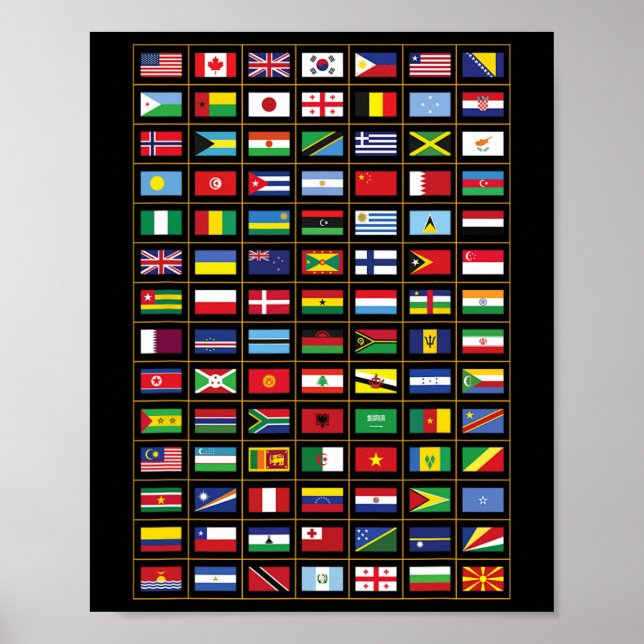 Flags Of The Countries Of The World International  Poster (Front)