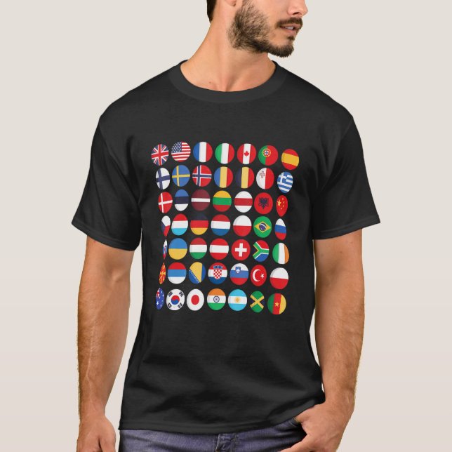 Flags of the Countries of the World International  T-Shirt (Front)