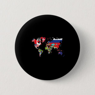 Flags Of The Countries Of The World Map Internatio Button