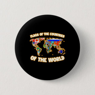 Flags Of The Countries Of The World Map Internatio Button
