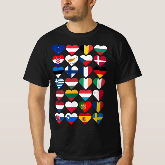 Flags of the European Union  T-Shirt (Front)