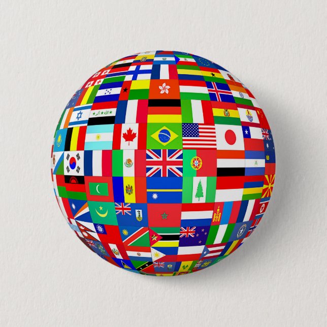 FLAGS OF THE GLOBE BUTTON (Front)