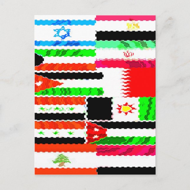 Flags of the Mideast Postcard (Front)