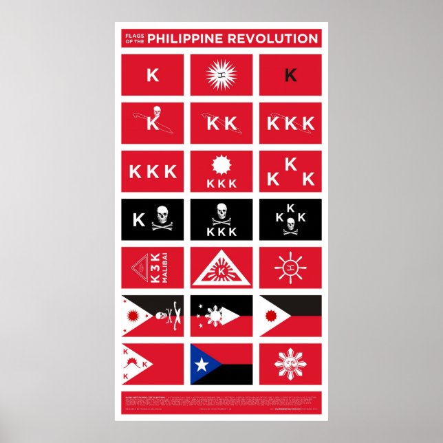 Flags of the Philippine Revolution - Large Poster (Front)