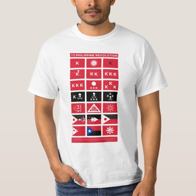 Flags of the Philippine Revolution T-Shirt (Front)