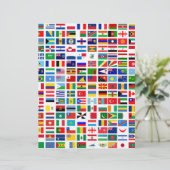 flags of the world against white (Standing Front)