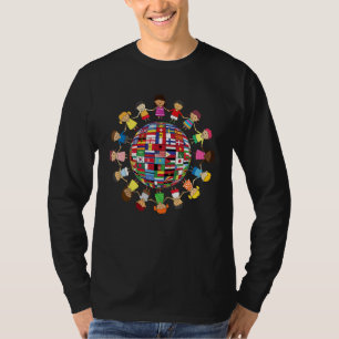Flags of the World Cultural, Diversity Kids around T-Shirt
