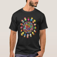 Flags Of The World Cultural Diversity Kids Around  T-Shirt