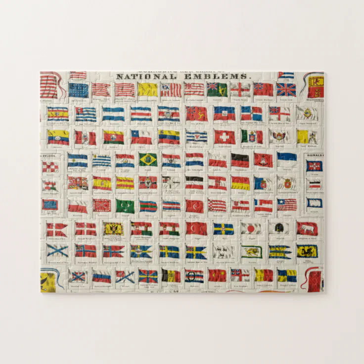 Flags of the world jigsaw puzzle Zazzle